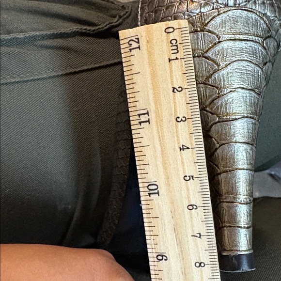 Gold Snakeskin Heels - Picture 12 of 12